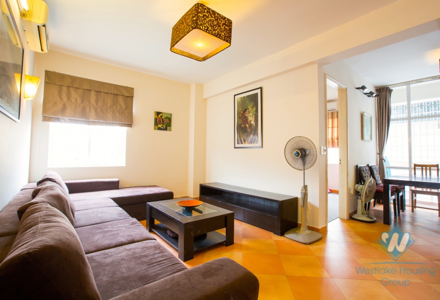 Fully furnished two bedrooms apartment for rent in Quan Thanh street